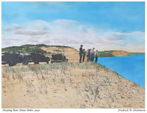 Sleeping Bear Dune Rides, 1940, photo by Fred Dickinson