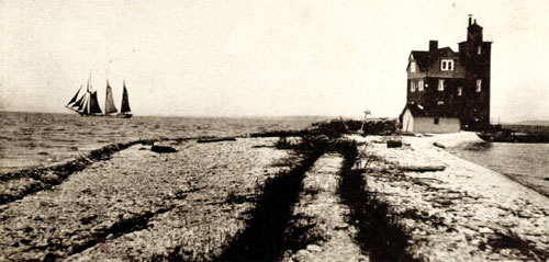Round Island Lighthouse, c 1920