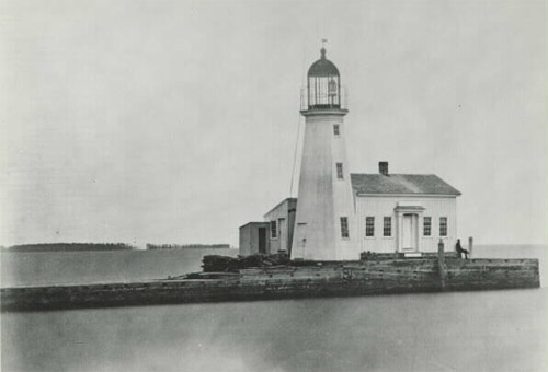 Monroe Pier Lighthouse, c. 1859