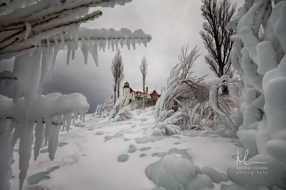 Point Betsie Lighthouse- Ice Station Zebra Edition