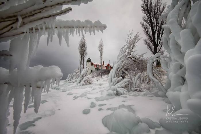 Point Betsie Lighthouse- Ice Station Zebra Edition