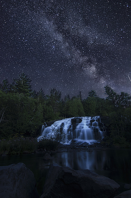 The Bond Falls under the Milky Way