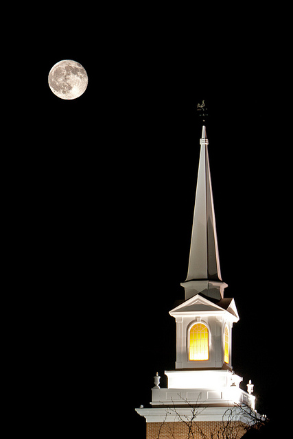 I can see a Church by Moonlight