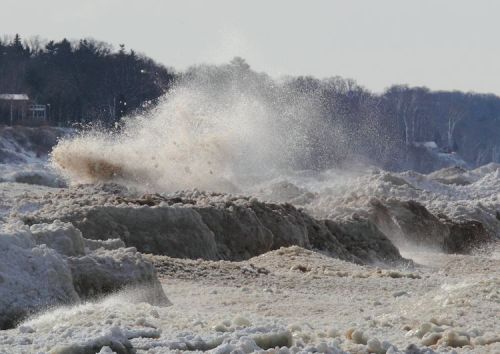 Lake Michigan Ice by Tim Wenzel
