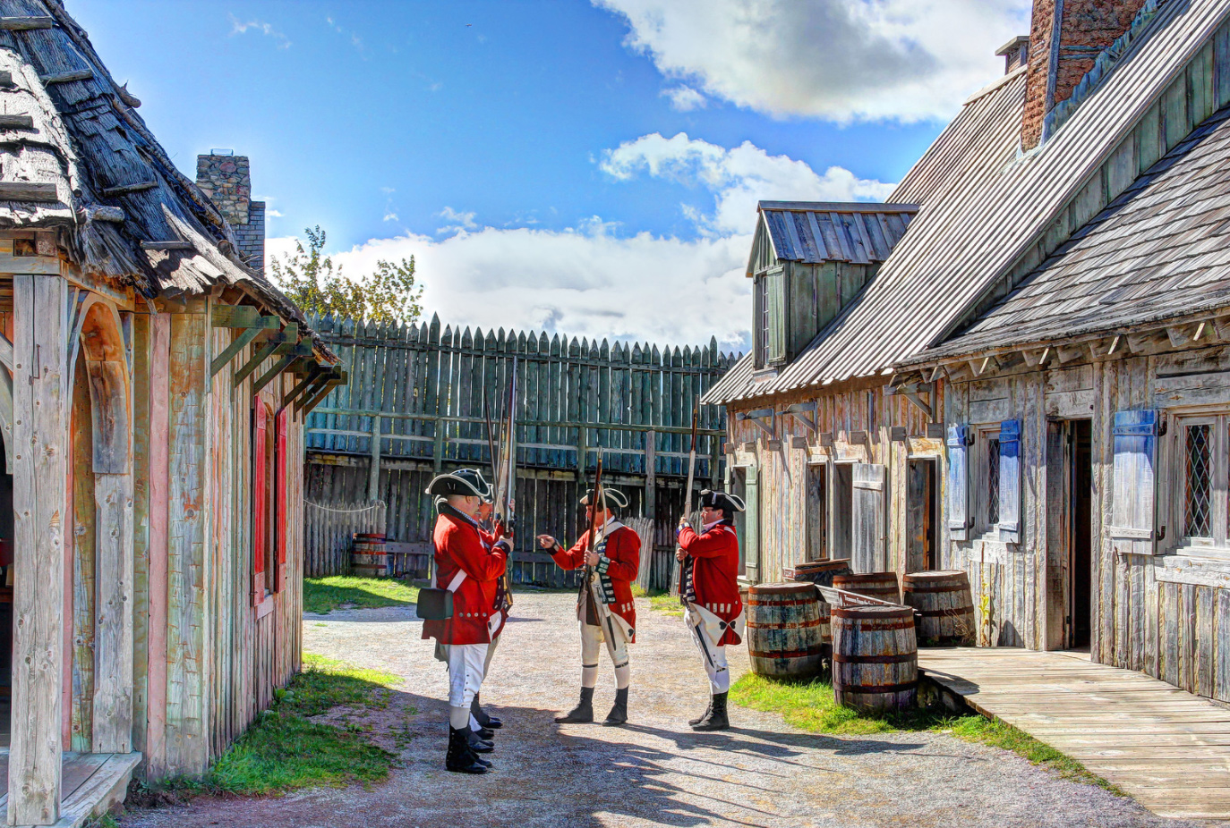 British Troops at Fort Michilimackinac by Robert F Carter