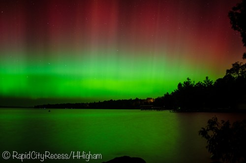 Aurora over Torch Lake