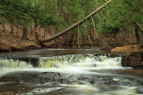 Black Slate Falls, Baraga County, MI, April, 2010