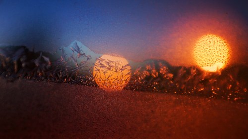 Iced Light in Polar Vortex Night @ -20 °C (-4 °F)