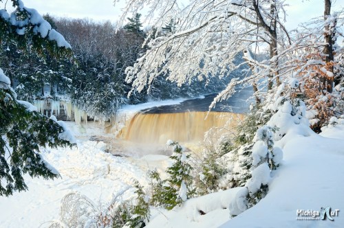 Winter at Tahquamenon Falls Michigan's Upper Peninsula