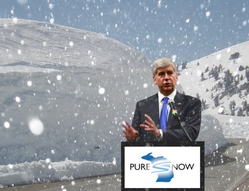 Rick-Snyder-announces-Pure-Snow
