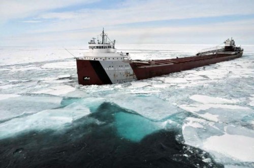 Cason J Calloway in Lake Superior Ice