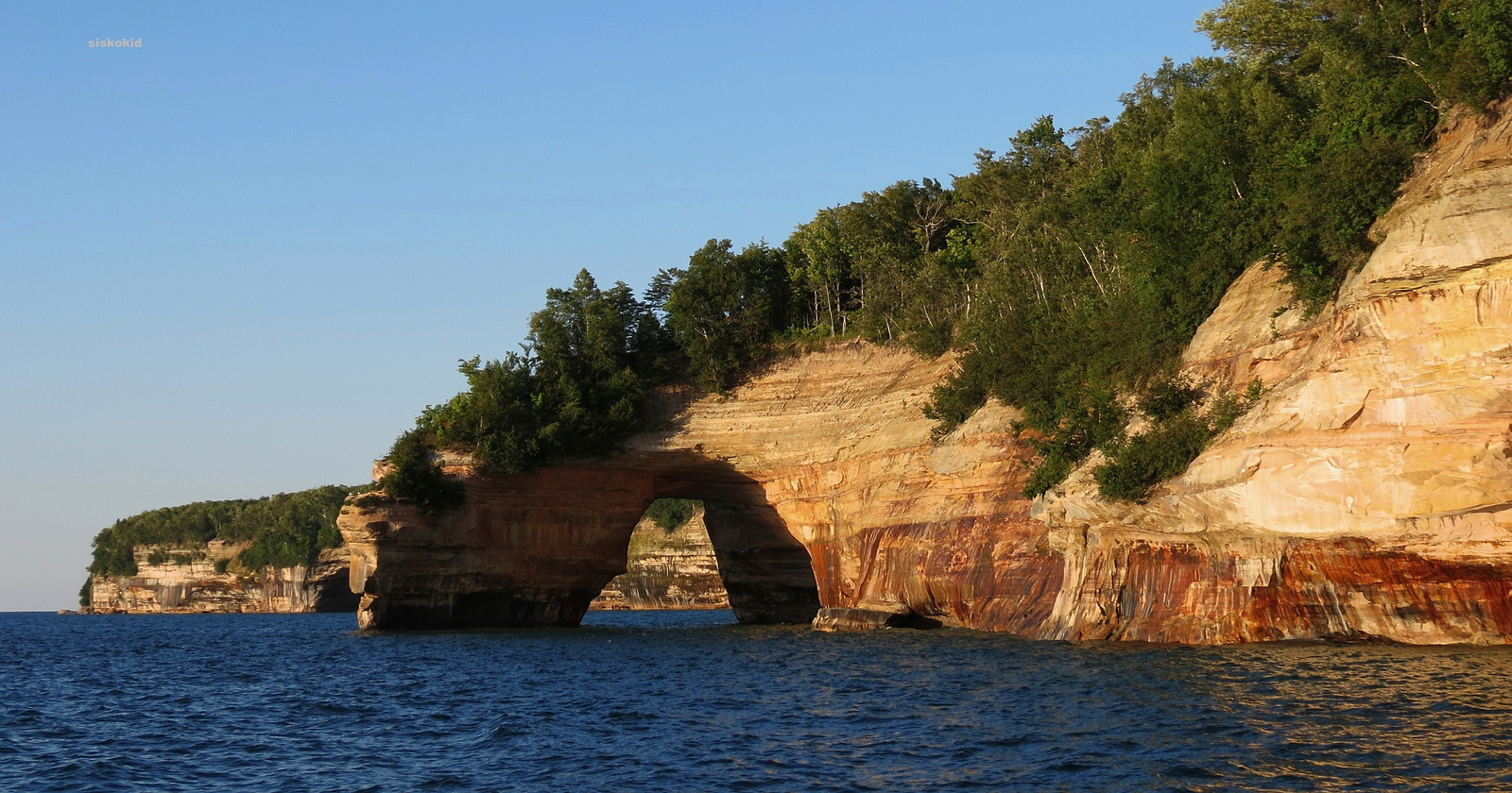 Lovers Leap in the Pictured Rocks