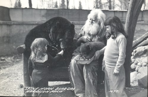 Clare Harrison MI Spikehorn Meyers Clare County MI RPPC 1930's-40's M77