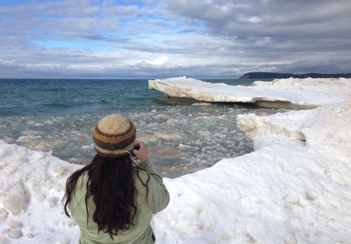 Laura getting the shot