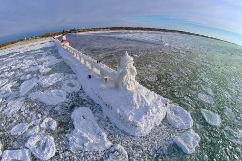 St Joseph Pier Light from Above