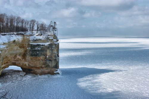 Standing against the biggest lake