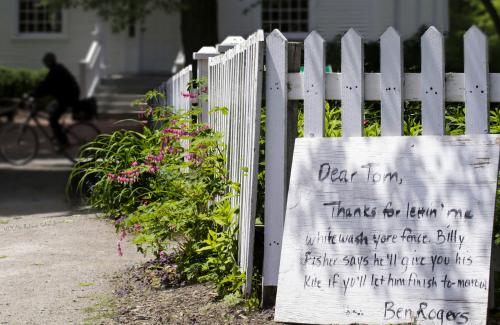 White Washed Fence