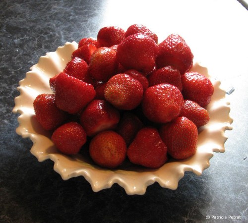 First Michigan Berries of the year. Early Glow variety. Yum!