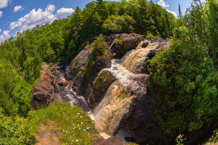 Gabbro Falls from Above