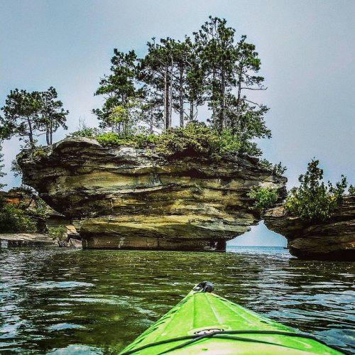 Kayak at Turnip Rock