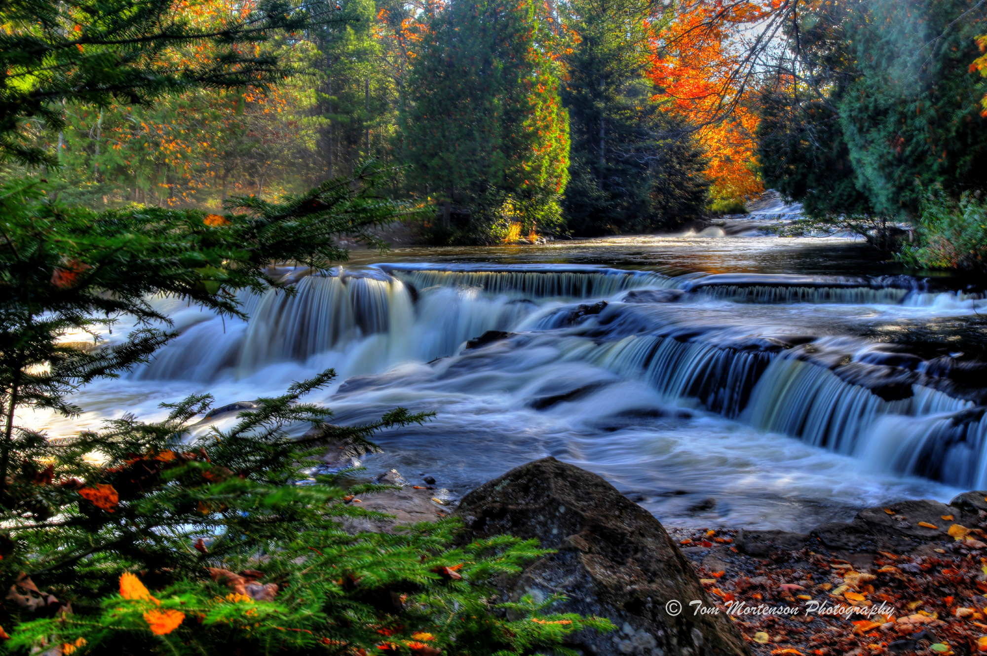 Bond Falls in Autumn