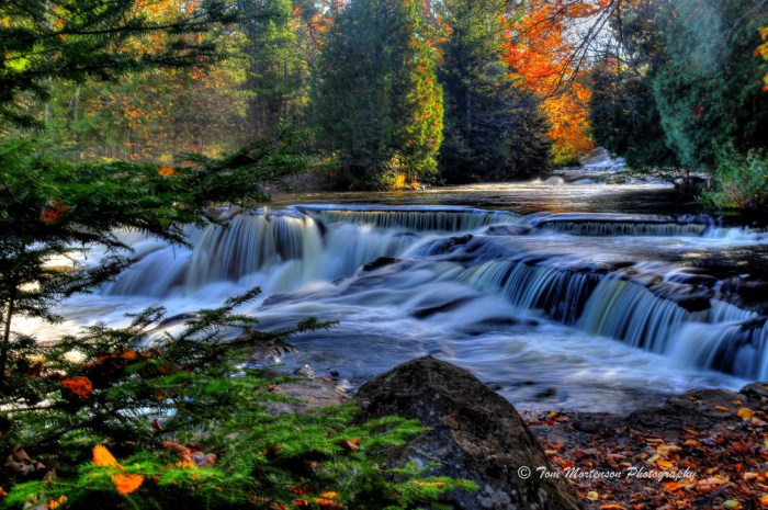 Bond Falls in Autumn