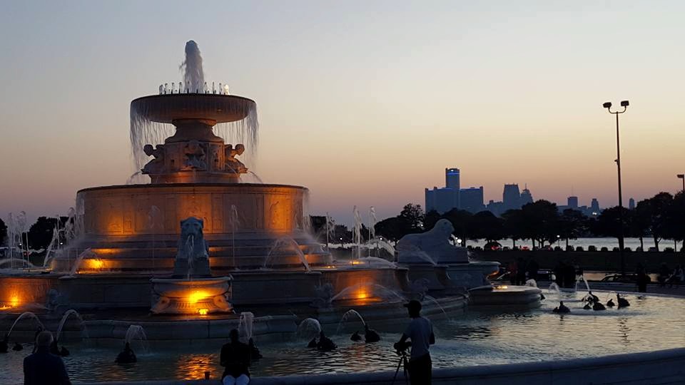 James Scott Fountain Detroit Background