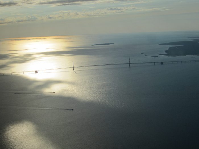 Mackinac Bridge from Above