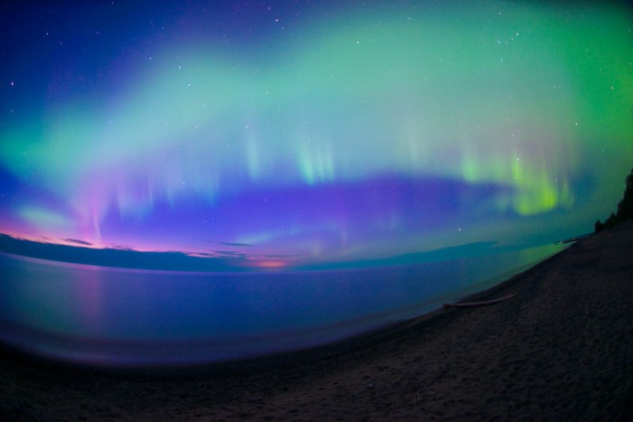 Twilit Aurora Borealis