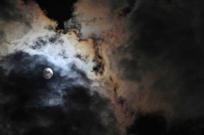 Moon and Clouds by eyesontheskies