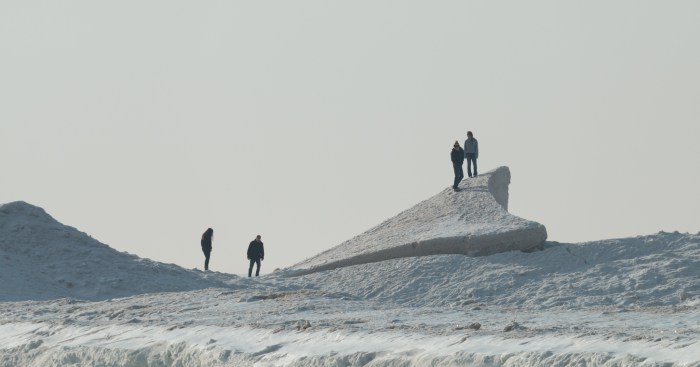The ice, with some people thrown in for scale
