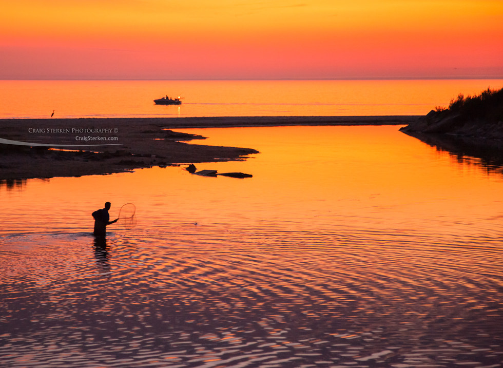 Salmon Fishing on the Sable River Outlet