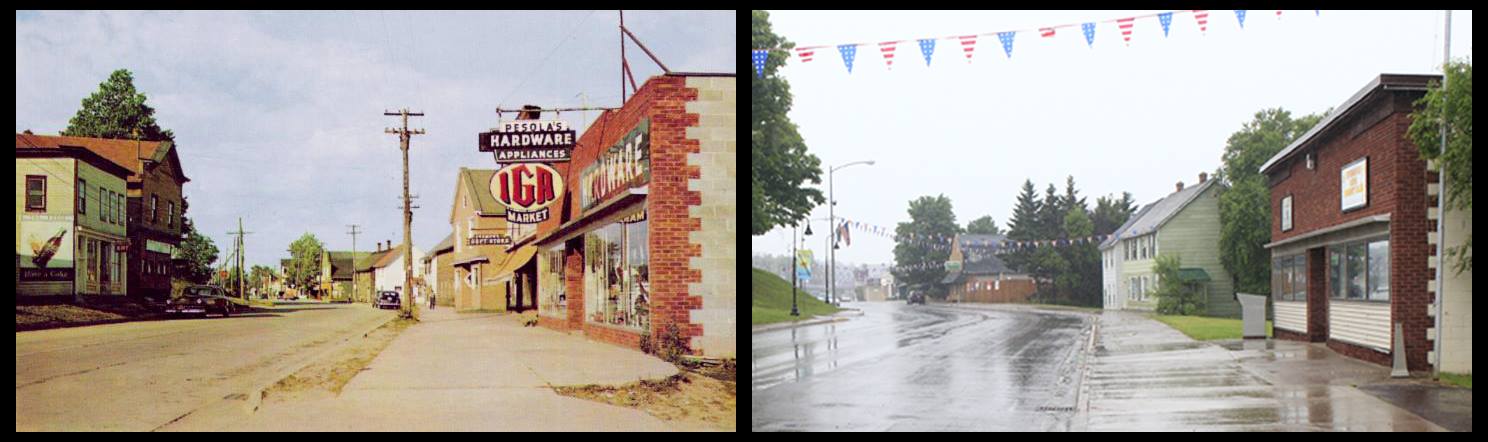 Downtown Baraga Michigan