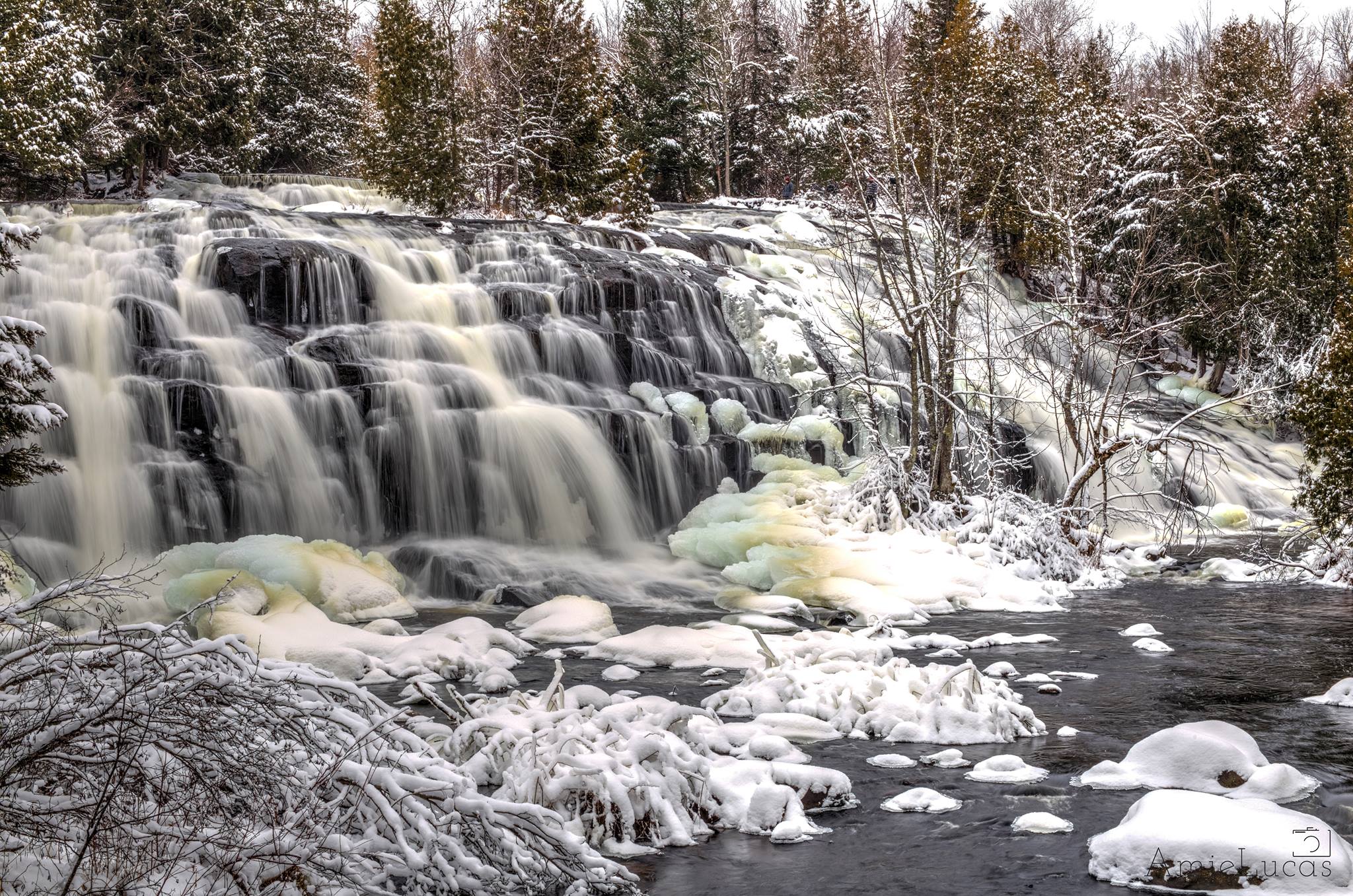 Winter at Bond Falls