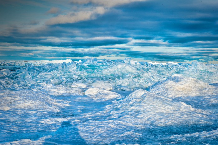 Blue Ice at Mackinac