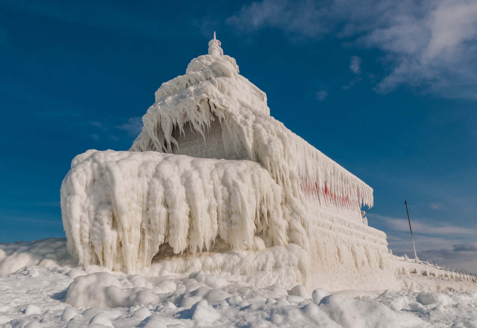 Ice Palace Grand Haven Lighthouse