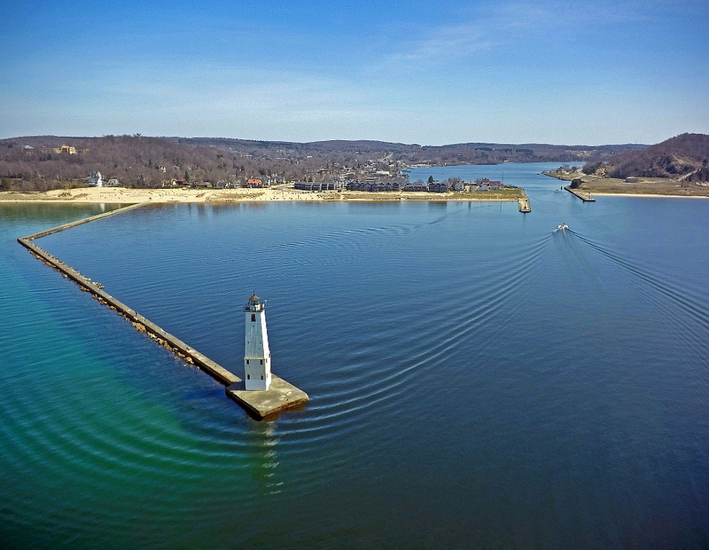 Above Frankfort Harbor