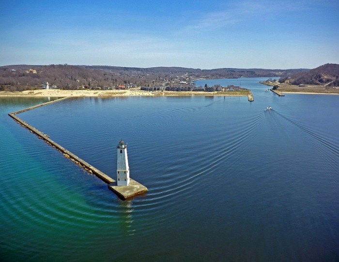 Above Frankfort Harbor