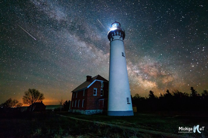 Milky Way over Au Sable Point Lighthouse