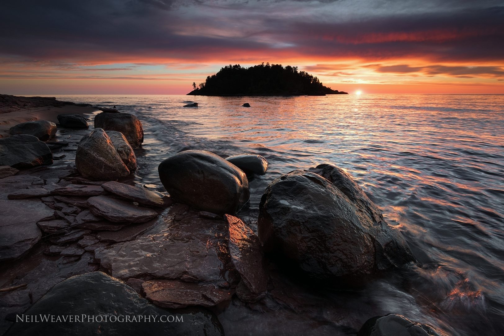 Sunrise from Little Presque Isle Point