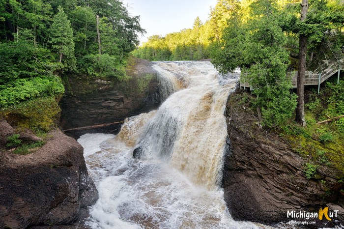 Rainbow Falls Ottawa National Forest