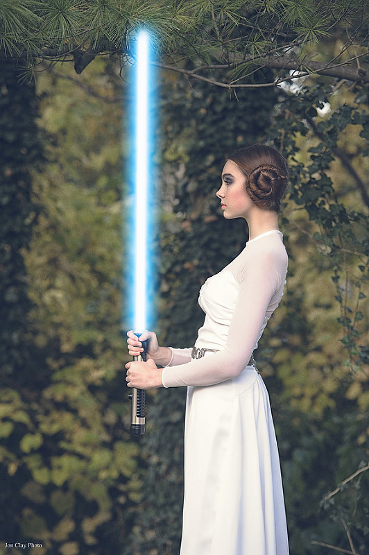 Aleah as Leia by Jon Clay