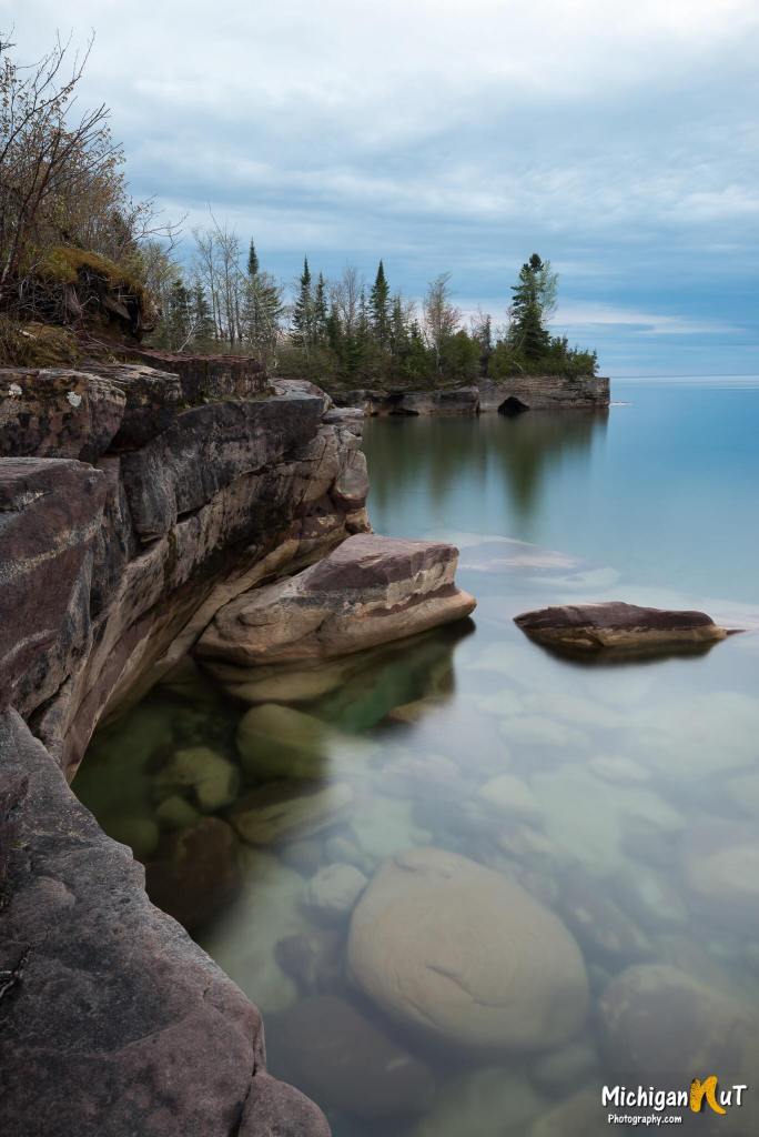 Peaceful Moment at Lake Superior near Munising by Michigan Nut Photography