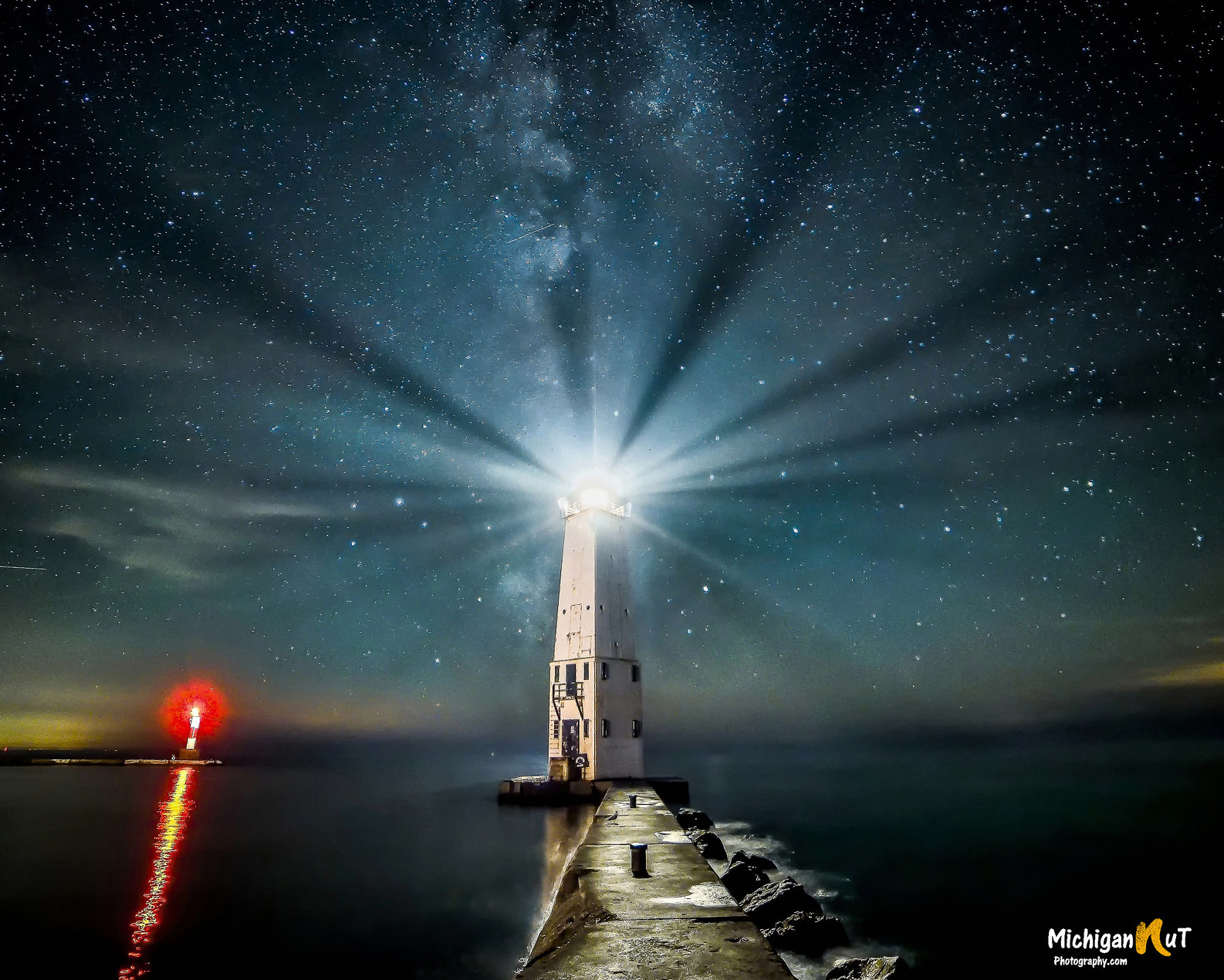 "Midnight Light" Frankfort, Michigan by John McCormick