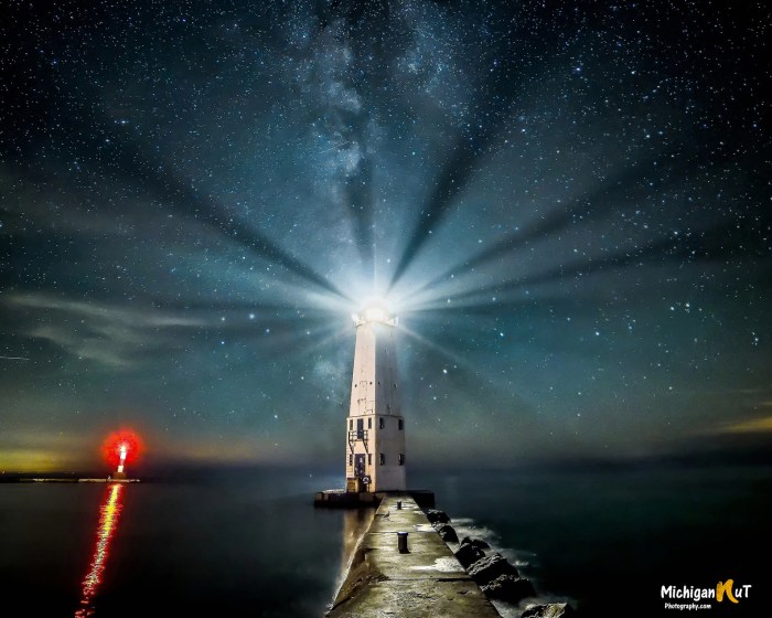 "Midnight Light" Frankfort, Michigan by John McCormick