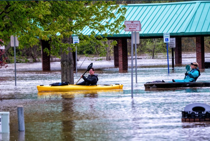Kayaking During The Flood by Charles Bonham