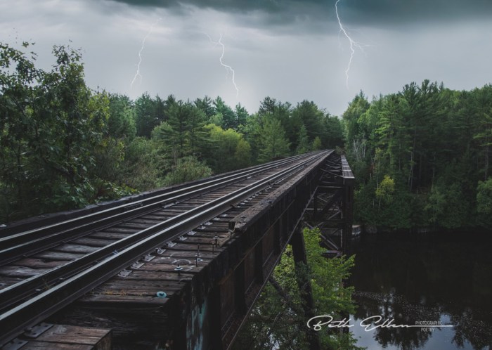 Lightning on the Rails by Fire Fighter's Wife