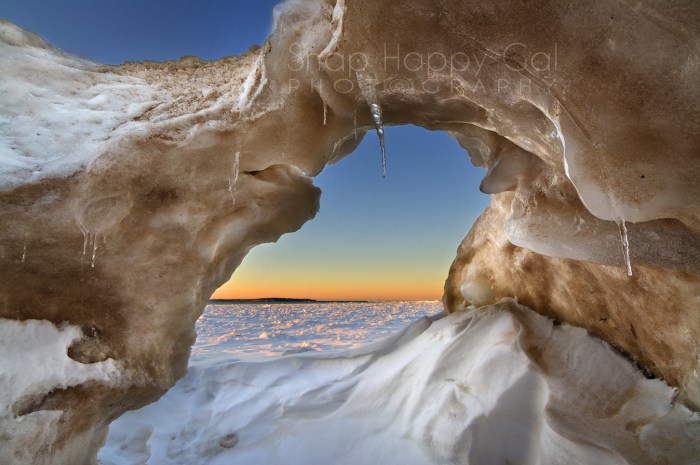 Ice Cave Sunset by Heather Higham