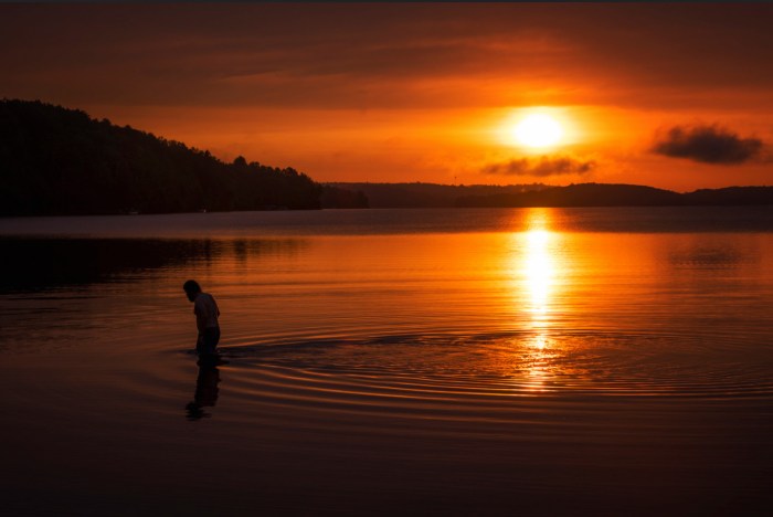 Lake Michigamme Sunrise by Gary