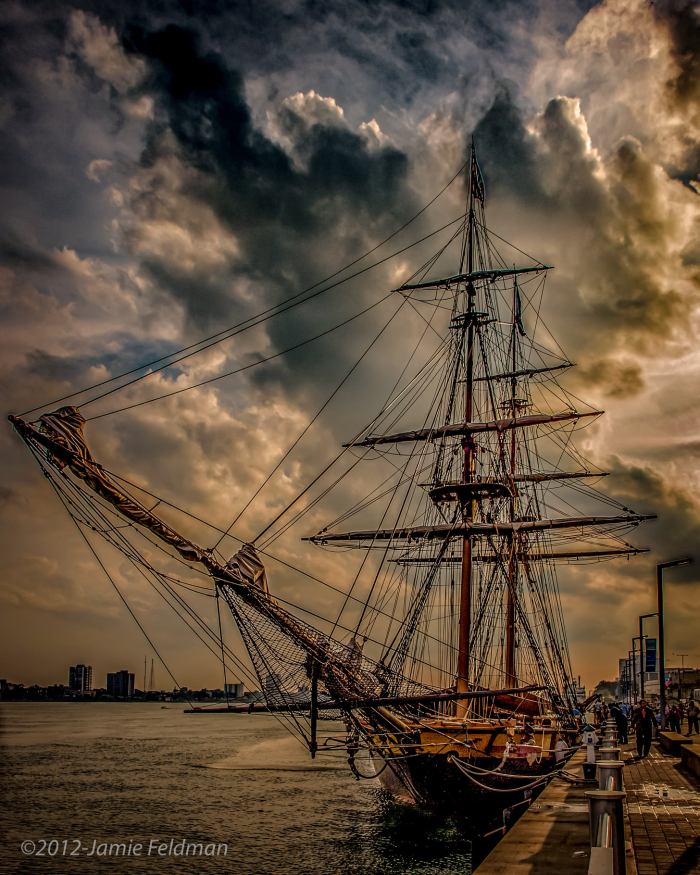 Sunset Schooner by Jamie Feldman